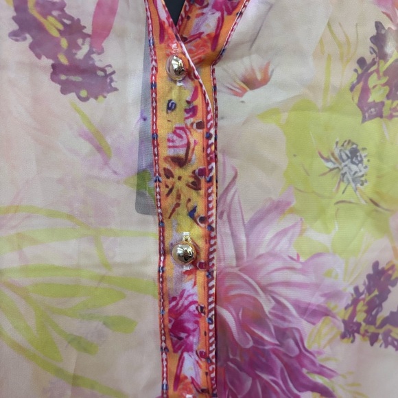 Floral Print Sheer Dress Size Small NWT Beulah The Laura Dress - Picture 2 of 10